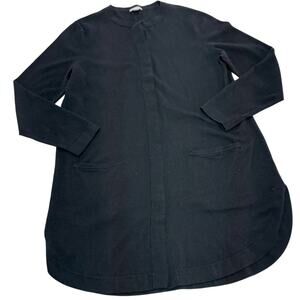 J.Jill Cardigan Womens Medium‎ Black Tribeca Sweater Button Wool Blend